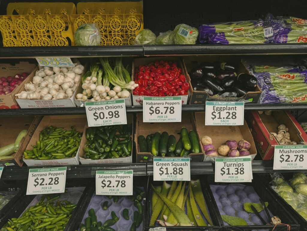 체감 물가 관련 식료품 가격 이미지